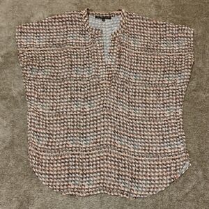 Berenice Geometric Popover Oversize Top